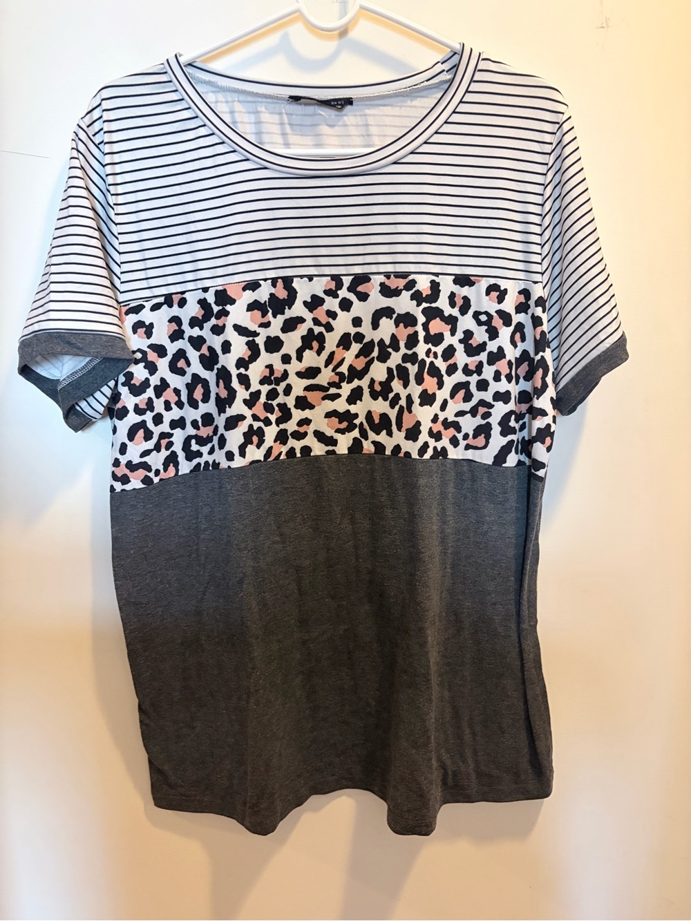 SHEIN Black & White Striped Tee